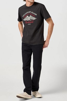 Koszulka Męska Wrangler Americana Tee Faded Black 112362393