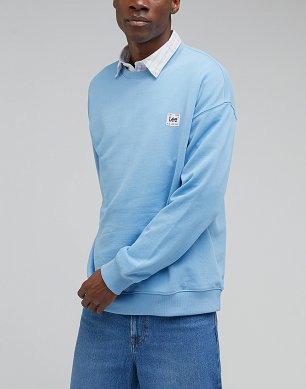Bluza Męska Lee Core Loose Sws Prep Blue L84VFXA29