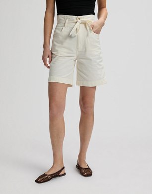 Szorty Damskie Lee Pleated Bermuda Natural 112378806