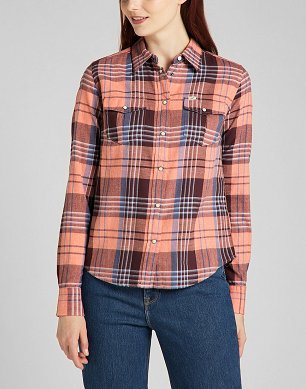 Koszula Damska Lee Regular Western Shir Desert Orange L45SXAOB