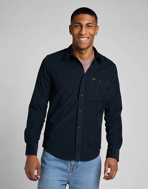 Koszula Męska Lee Leesure Shirt Sky Captain L66NMRHY