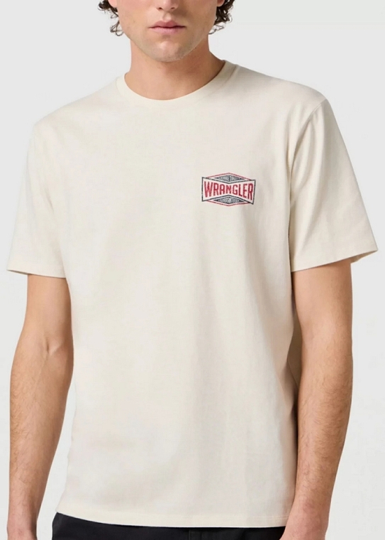 Koszulka Męska Wrangler Small Graphic Tee Vintage White 112362541