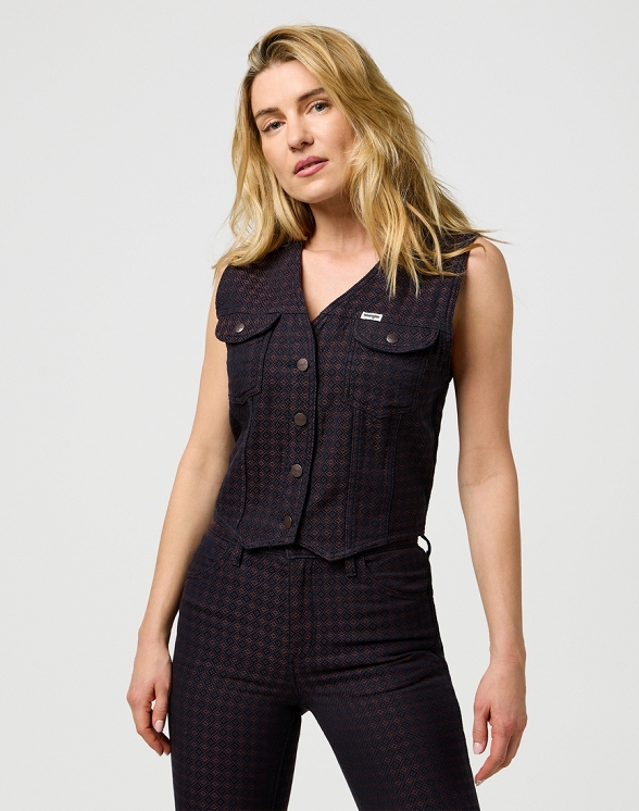 Kamizelka Damska Wrangler Vest Mahogany 112371600