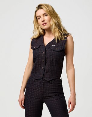 Kamizelka Damska Wrangler Vest Mahogany 112371600