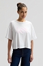 Koszulka Damska Lee Ss Cropped Tee Bright White 112377781