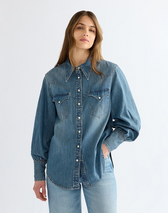 Koszula Damska Wrangler Exaggerated Western Worn Legacy 112386774