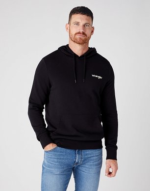 Bluza Męska Wrangler Hoodie Black W6MCHA100