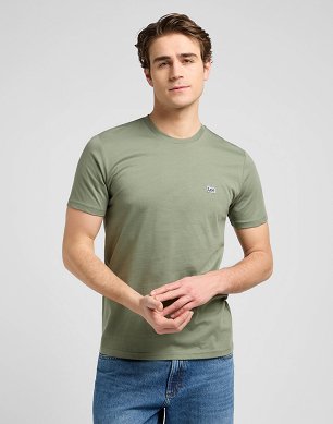Koszulka Męska Lee Ss Patch Logo Tee Olive Stone 112370497