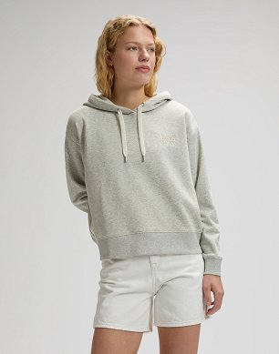 Bluza Damska Lee Essential Hoodie Grey Heather 112379422