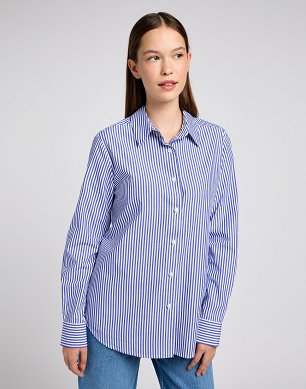Koszula Damska Lee Pocketless Shirt Blue Stripe L112351135