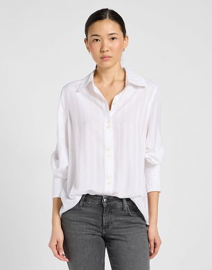 Koszula Damska Lee Balloon Sleeve Shirt Bright White 112371015