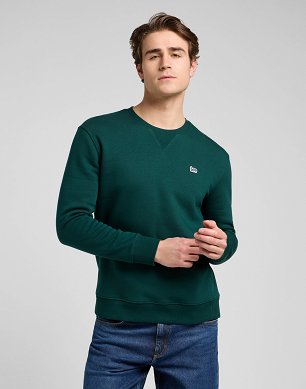 Bluza Męska Lee Patch Crew Sws Jade Forest 112371836