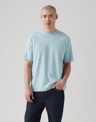 T-shirt Męski Levi`s® Red Tab™ Vintage Tee Iguana Space Dye - Niagara Mist Cotton A0637-0141