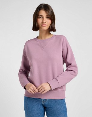 Bluza Damska Lee Raglan Crew Sws Plumberry 112371294