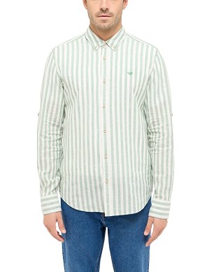 Koszula Męska Mustang Style Rawlins Green Bold Stripe 1016249-12709