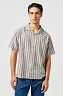 Koszula Męska Wrangler Ss W Resort Shirt Indigo Stripe 112362723