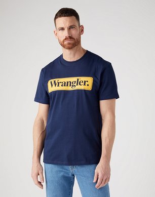 T-shirt Męski Wrangler Wrangler Tee Navy W70SEE114