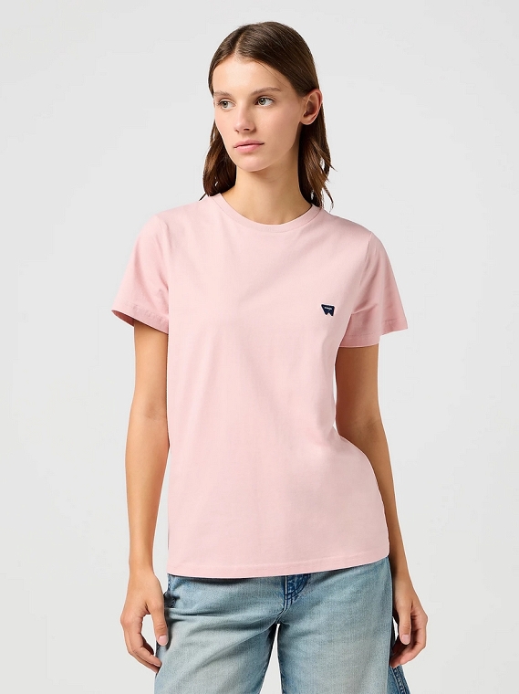 Koszulka Damska Wrangler Regular Tee Silver Pink 112362576