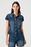 Koszula Damska Wrangler Shrunken Shirt Crazy Indigo 112362604