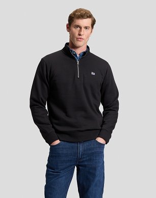 Bluza Męska Lee Patch Half Zip Sws Black 112386287