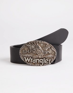 Pasek Męski Wrangler Eagle Belt Black W0E5U1100