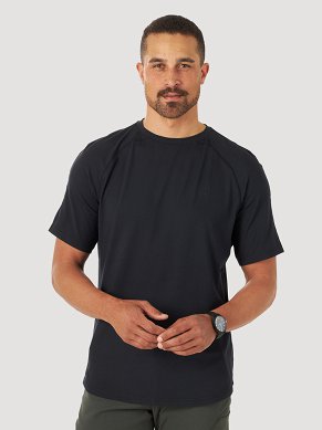 T-shirt Męski Wrangler Ss Performance Tee Black WA7BDU100