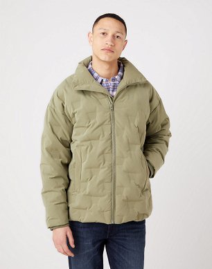 Kurtka Męska Wrangler Brand Down Puffer Deep Lichen Green W4E8X7X1X