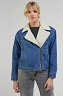 Kurtka Damska Lee Sherpa Moto Jkt Mid Blues LQ27UAD80