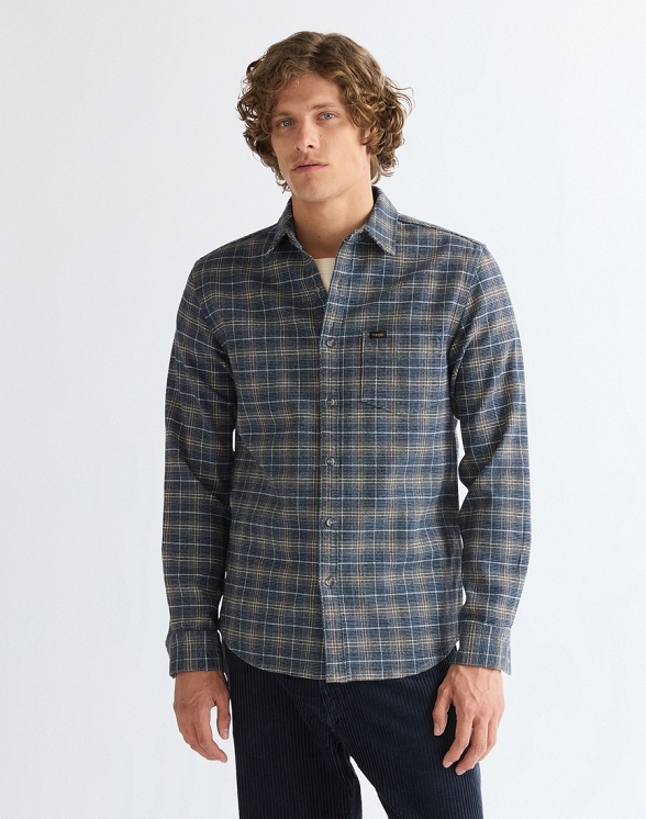 Koszula Męska Wrangler 1 Pkt Shirt Dark Navy 112386949