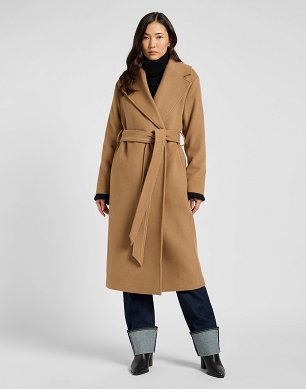 Kurtka Damska Lee Wool Coat Dark Camel 112371065