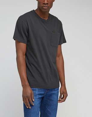 T-shirt Męski Lee Relaxed Pocket Tee Washed Black LL02FPON