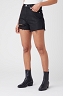 Szorty Damskie Wrangler High Rise Festival Short Coated Black W25JUD448