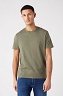 T-shirt Męski Wrangler Ss 2 Pack Tee Dusty Olive W7BADHX45