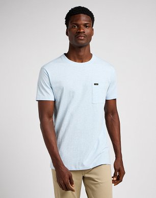Koszulka Męska Lee Ultimate Pocket Tee Preppy Blue 112351443
