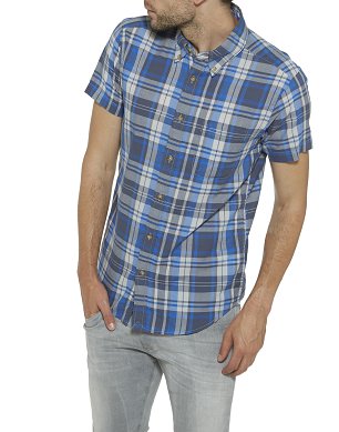 S/S 1 PKT Shirt Wrangler Blue W5960MG05