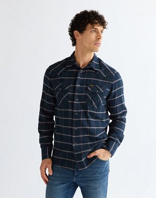 Koszula Męska Wrangler Western Shirt Sapphire Rose 112386956