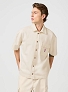 Koszula Męska Wrangler Ss Cj Overshirt Ecru 112362900
