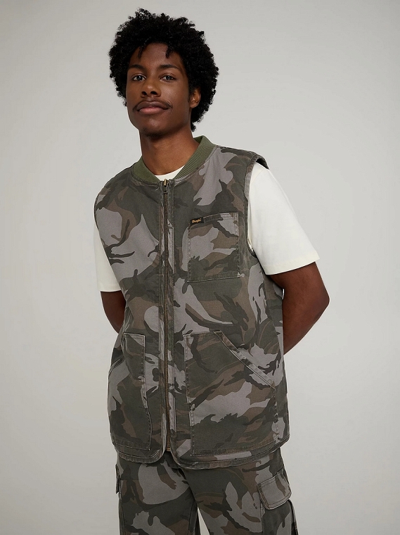 Kurtka Męska Wrangler Mike Lucas Vest Camo 112378524