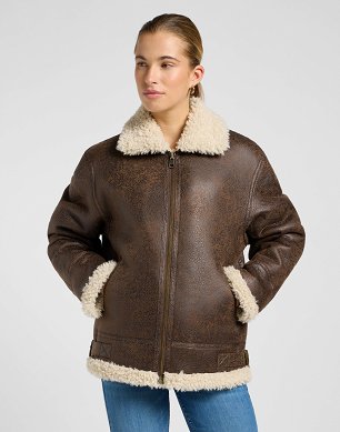 Kurtka Damska Lee Aviator Jacket Luxe Brown 112371079