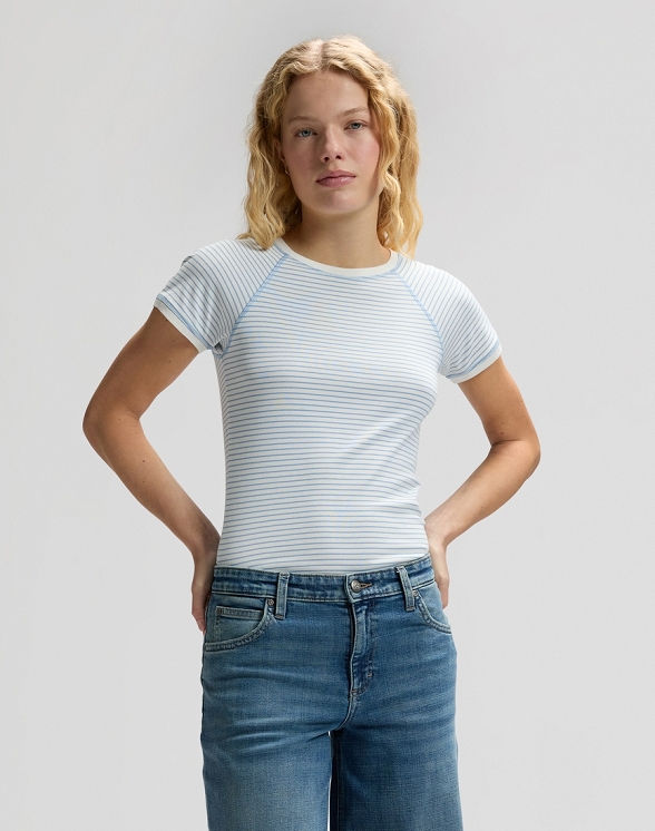 Koszulka Damska Lee Baby Tee Halogen Stripe 112376986