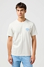 Koszulka Męska Wrangler Small Logo Tee Vintage White 112362814
