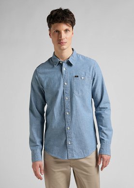 Koszula Męska Lee Leesure Shirt Blue Union L66NMWUF