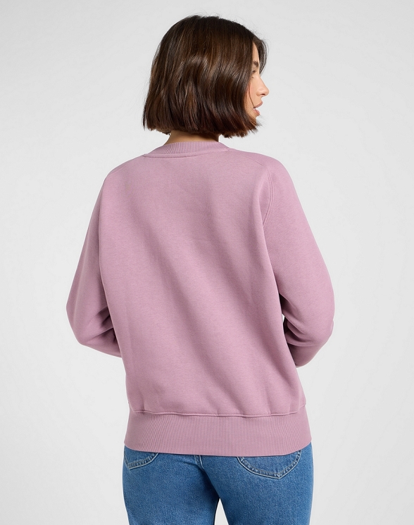 Bluza Damska Lee Raglan Crew Sws Plumberry 112371294
