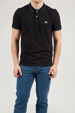 T-shirt Męski Lee Pique Polo Black L61ARL01