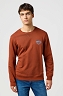 Bluza Męska Wrangler Small Logo Crew Smoked Paprika 112364093
