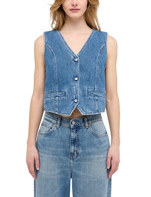 Kamizelka Damska Mustang Style Tull Denim Vest Denim Blue 1016221-5000-580