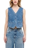 Kamizelka Damska Mustang Style Tull Denim Vest Denim Blue 1016221-5000-580