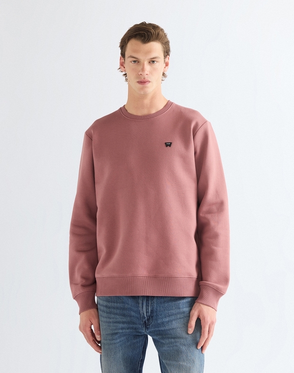 Bluza Męska Wrangler Sign Off Crew Rose Brown 112387037