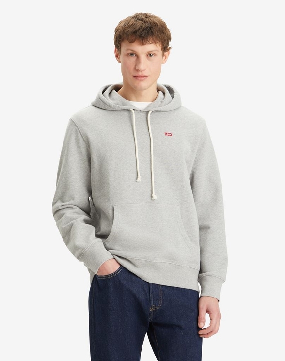 Bluza Męska Levi`s® The Original Hm Hoodie Mid Tone Grey Heather French Terry 34581-0047
