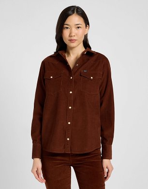 Koszula Damska Lee Regular Western Shirt Luxe Brown 112370980